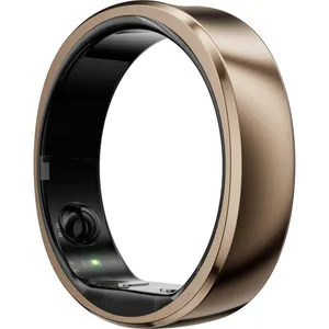 RingConn Smart Ring Gen2 Air für Frauen und Männer - Schlaf- und Fitness Tracking Wearable - Herzfrequenz - Dünengold Größe 14