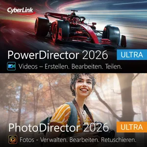 Cyberlink PowerDirector 2026 Ultra & PhotoDirector 2026 Ultra | Download & Produktschlüssel