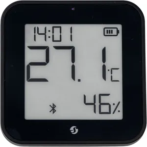 Shelly Blu ZB H&T Display Black Temperatur- & Feuchtigkeitssensor Bluetooth Zigbee Schwarz
