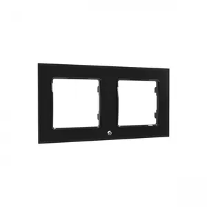 Shelly Wall Frame 2 Wandtaster Rahmen 2-fach Schwarz