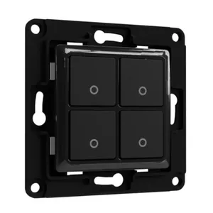 Shelly Wall Switch 4 Wandtaster 4-fach schwarz