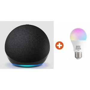 Bundle: Amazon Echo Dot (5. Gen. 2022) WLAN- und Bluetooth-Lautsprecher mit Alexa Anthrazit + Shelly Multicolor Bulb E27 Gen3