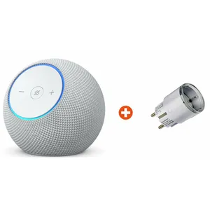Bundle: Amazon Echo Dot Max (2025) WLAN- und Bluetooth-Lautsprecher mit Alexa weiß + Shelly Plug S Gen3 white Zwischenstecker