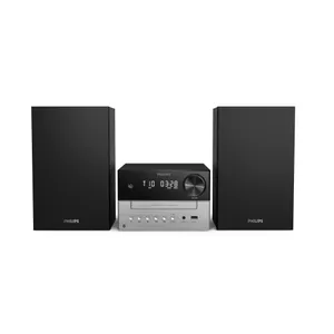 Philips TAM3205M2/12 Heim-Audio-Mikrosystem mit CD USB BT schwarz/silber