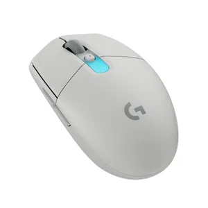 Logitech G G305 X LIGHTSPEED Gaming-Maus Weiß, kabellos, Bluetooth, 2.4 Ghz Empfgänger, RGB, Hero 44K-Sensor, Anpassbar via Logitech G HUB