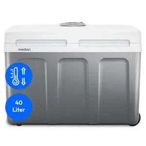 Medion MD13102 TC45 Kühlbox Kühl und Warm 40L 5V-USB 12V 220-204V grau