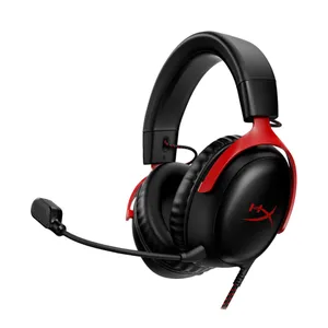 HyperX Cloud III Gaming-Headset Rot/Schwarz, kabelgebunden, passend für PC, PS5, PS4, Xbox Series X|S, Xbox One, Nintendo Switch, Mac