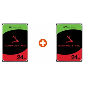 Seagate 2er Set IronWolf Pro NAS HDD ST24000NT002 48 TB - 2x 24 TB 3,5 Zoll SATA 6 Gbit/s CMR