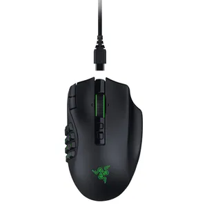 Razer Naga V3 Pro Gaming-Maus Schwarz kabelgebunden / kabellos (Funk / Bluetooth) für Rechtshänder