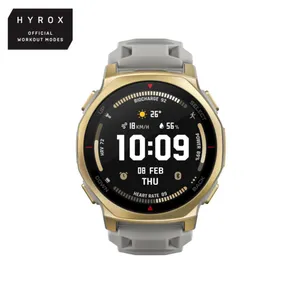 Amazfit T-Rex 3 Pro 44 mm Outdoor-Smartwatch Arctic Gold mit AMOLED, Saphirglas, Dual-Band-GPS, 10 ATM und HYROX-Modus