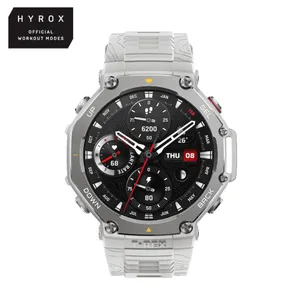 Amazfit T-Rex 3 48,5 mm Outdoor-Smartwatch Haze Gray mit AMOLED, Dual-Band-GPS, Offline-Karten, 10 ATM und HYROX-Modus