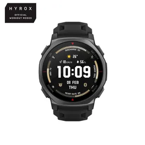 Amazfit T-Rex 3 Pro 44 mm Outdoor-Smartwatch Tactical Black mit AMOLED, Saphirglas, Dual-Band-GPS, 10 ATM und HYROX-Modus