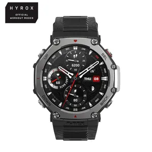 Amazfit T-Rex 3 48,5 mm Outdoor-Smartwatch Onyx mit AMOLED, Dual-Band-GPS, Offline-Karten, 10 ATM und HYROX-Modus