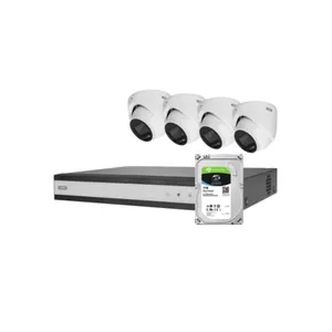 ABUS Analog-Video-Set: 4 Mini-Dome-Kameras + Rekorder 1TB