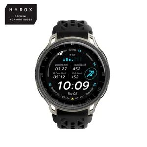 Amazfit Cheetah 2 Pro 48 mm GPS-Lauf-Smartwatch Titanium mit AMOLED, Saphirglas, Offline-Karten, NFC und HYROX-Modus