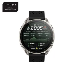 Amazfit Cheetah 2 Ultra 47 mm GPS-Trail-Smartwatch Titanium mit AMOLED, Saphirglas, Offline-Karten und HYROX-Modus