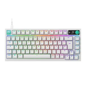 Logitech G G316 X 75 mechanische Gaming-Tastatur – 8.000 Hz, Hot-Swap, LIGHTSYNC RGB, LED-Display, Weiß
