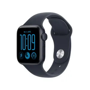 Apple Watch SE 3 GPS 40mm Midnight Aluminium Case with Navy Blue Sport Band - M/L