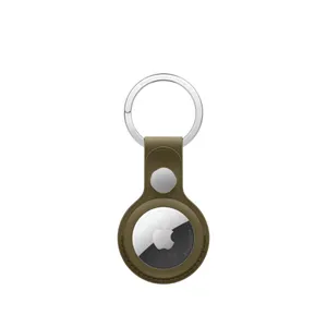 Apple AirTag Feingewebe Schlüsselanhänger - Dunkeloliv