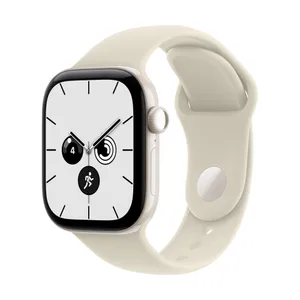 Apple Watch Series 12 GPS + Cellular 42mm Pearl White Ceramic Case with Sand Sport Band - M/L