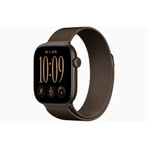 Apple Watch Series 12 GPS + Cellular 42mm Dark Bronze Aluminium Case with Dark Bronze Milanese Loop