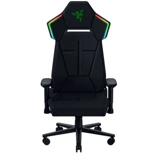 Razer Soma Chroma RGB Gaming-Stuhl, kabellos, Chroma RGB, HyperSpeed Wireless, Bluetooth, ergonomische Lordosenstütze, bis 150 kg, Schwarz