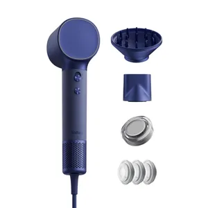 Laifen Neo Special Hochgeschwindigkeits-Haartrockner mit Diffusor & 2 Stylingdüsen; 110.000 U/min, Smart Temperature Control, 1400 W; blau