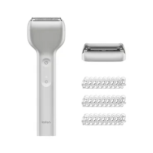 Laifen T1 Pro Elektrorasierer mit Linearmotor aus Aluminium – USB-C Rasierer & Barttrimmer Set, IPX7, 12.000 CPM; Alu silber