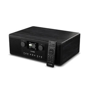 Pure Classic C-D6i Digitalradio Schwarz/Esche Stereo mit CD, Bluetooth, DAB/FM