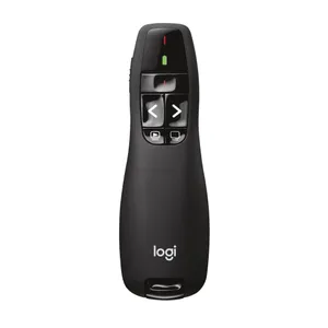 Logitech Wireless Presenter R400 mit rotem Laserpointer, 15 m Reichweite, USB Plug & Play, kabellose Präsentationsfernbedienung