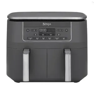Ninja Dual Zone Heißluftfritteuse 7,6 L metallic grau