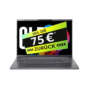 Acer Aspire 16 AI OLED A16-61M-R473 16 Zoll Laptop AMD Ryzen AI 5 330 16 GB RAM 512 GB SSD Windows 11 Home Steel Gray