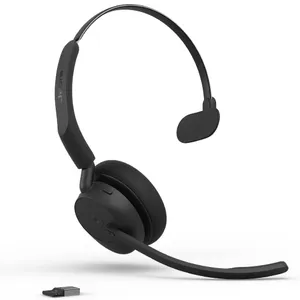 Jabra Evolve3 45 Mono MS Schwarz Kabelloses Bluetooth-Headset, USB-A Dongle, ANC, Microsoft Teams zertifiziert