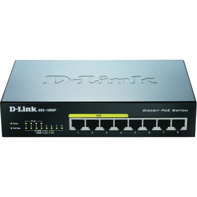 D-Link DGS-1008MP 8x Gigabit Switch PoE