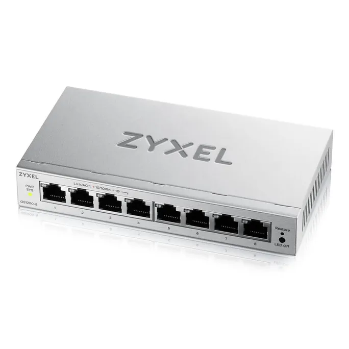 ZyXEL GS1200-8V3 Managed L2 Gigabit Desktop Switch