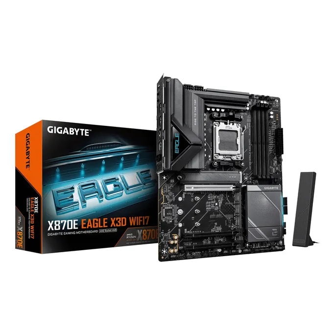 GIGABYTE X870E EAGLE X3D WIFI7 ATX Mainboard - Sockel AM5