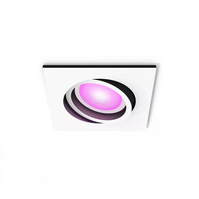 Philips Hue White and Color Ambiance Centura Einbauspot eckig weiß