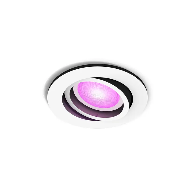 Philips Hue White and Color Ambiance Centura Einbauspot rund silber