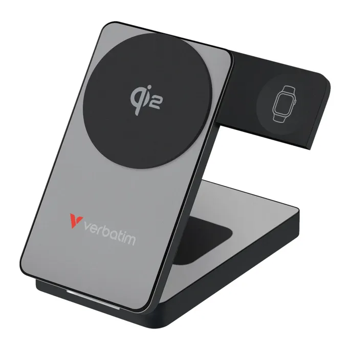 Verbatim 32295 Charge 'n' Go Qi2 Powerbank grau