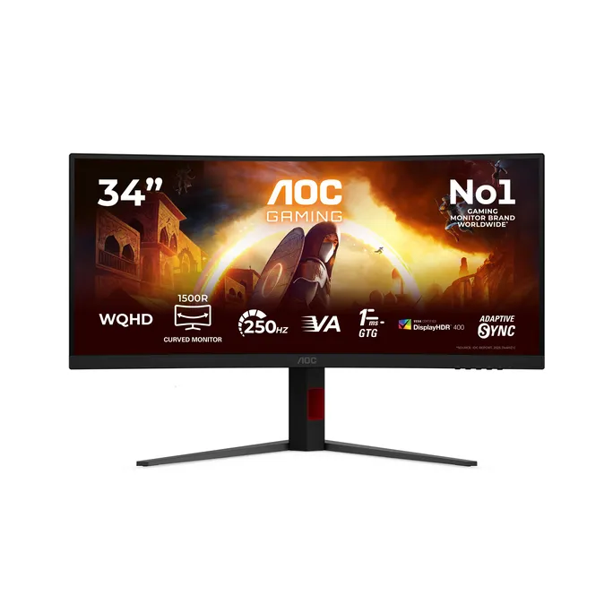 AOC Gaming G4 CU34G4ZCA 34 Zoll UWQHD VA 250Hz Curved Monitor