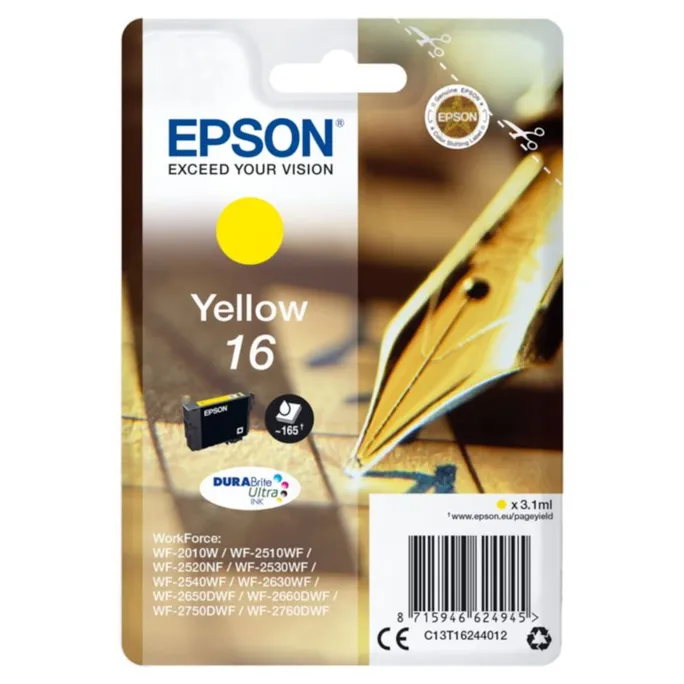 Epson 16 Original Druckerpatrone Gelb T1624