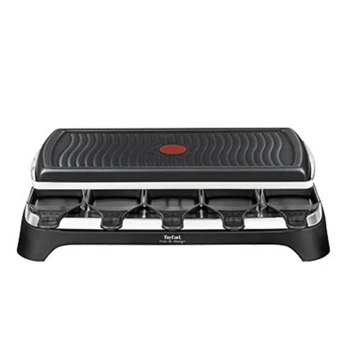Tefal RE 4588 Raclette-Grill für 10 Personen Schwarz/Edelstahl
