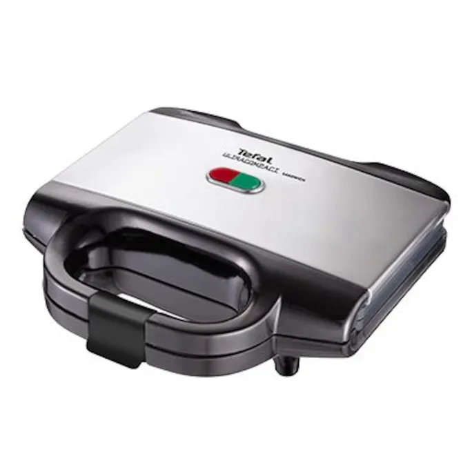 Tefal SM 1552 Ultracompact Edelstahl Sandwichmaker Schwarz/Edelstahl