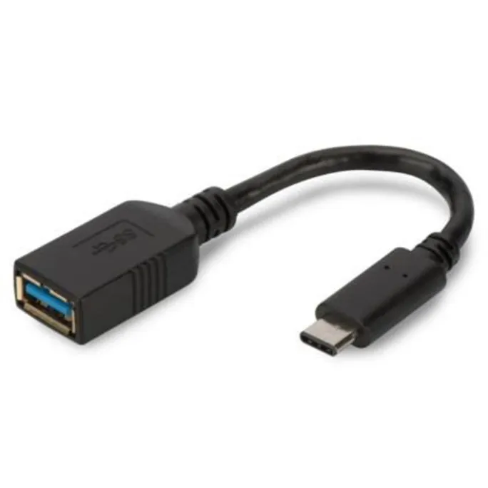 Digitus USB 3.1 Kabel 0,15m Typ-C zu Typ-A OTG St./Bu. schwarz