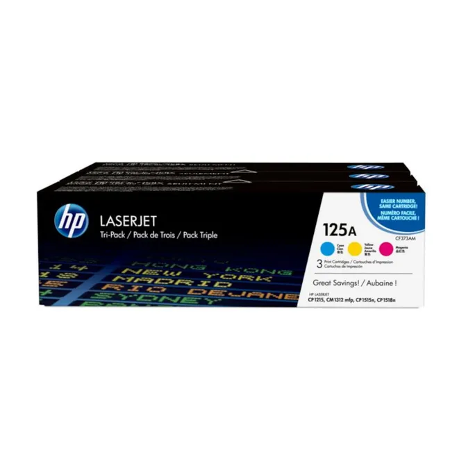 HP CF373AM / 125A Original Toner Multipack (Cyan, Magenta, Gelb)