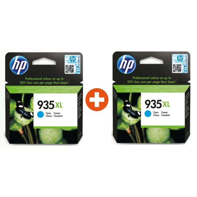 HP 935XL Original Druckerpatrone Cyan C2P24AE (2 Stk)