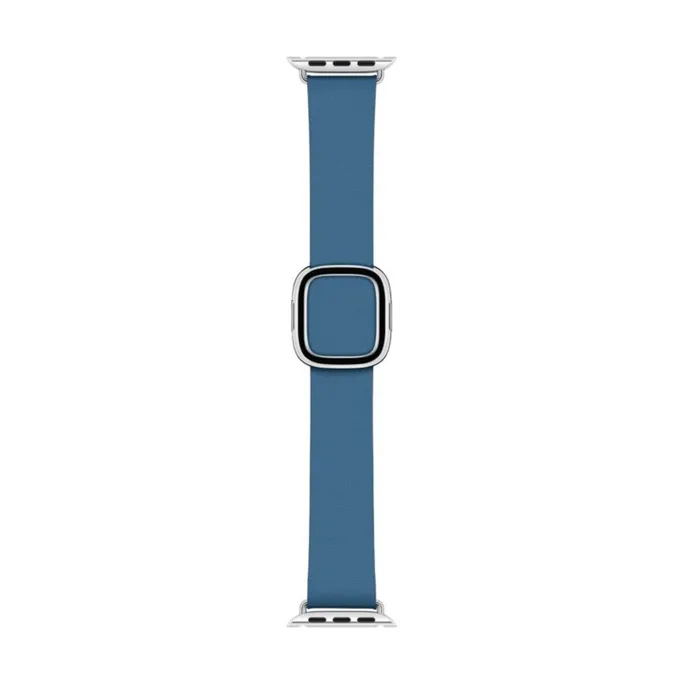 Apple Watch 40mm Modernes Lederarmband Cape Cod Blau medium