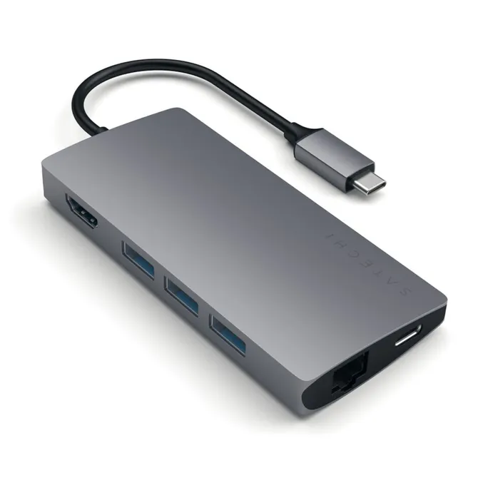 Satechi USB-C Hub Multi-Port Adapter 4K V2 Space Gray