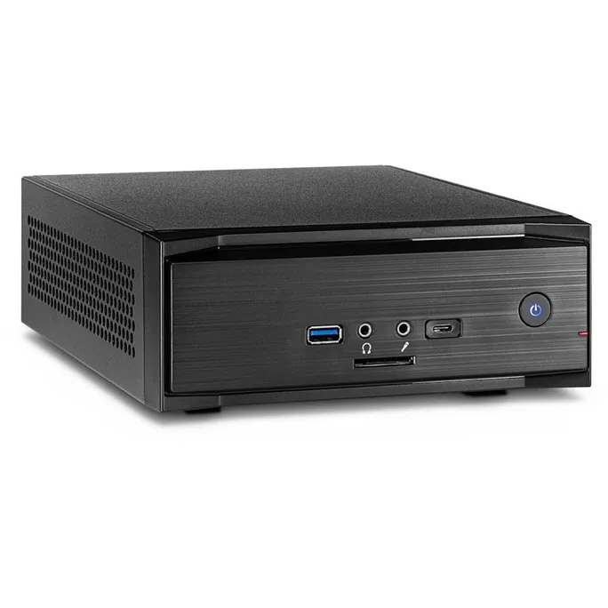 Inter-Tech MW-01 II Gehäuse Mini-ITX, USB 3.0 (Typ A+C) schwarz, Cardreader