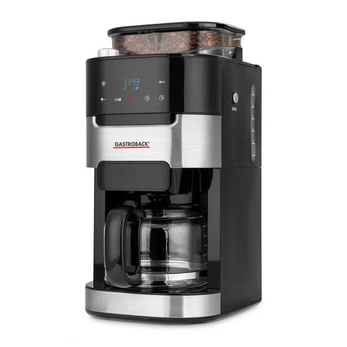 Gastroback 42711 Grind & Brew Pro Kaffeemaschine mit Mahlwerk